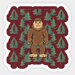 Bigfoot pattern Sticker